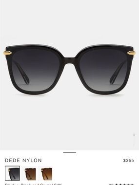 NEW Krewe Dede black gold sunglasses